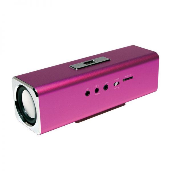 LogiLink Soundbox, MP3 Player, FM Radio, USB pink