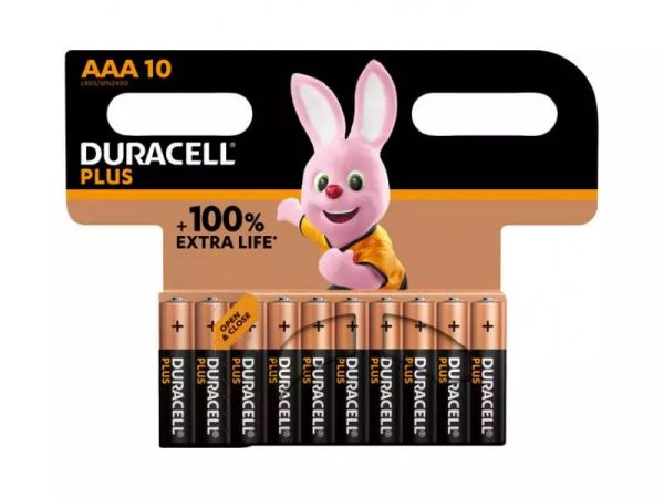 Duracell Plus LR03 AAA Micro Batterien 10er Set 1,5V