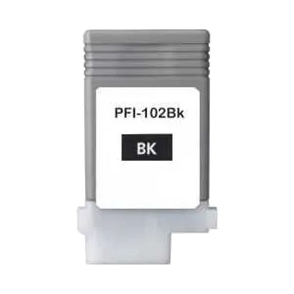 Tintenpatrone kompatibel zu PFI-102 BK, schwarz