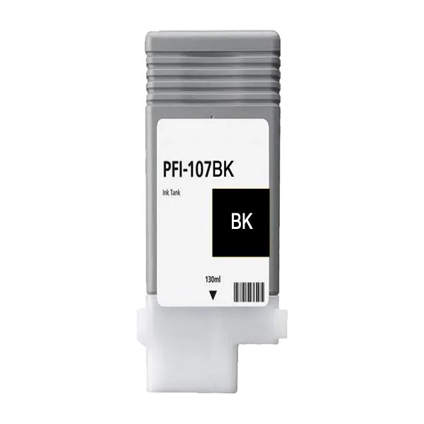 Tintenpatrone kompatibel zu PFI-107 BK, schwarz
