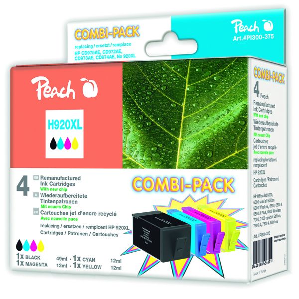 Druckerpatronen Peach Combi-Pack H920XL