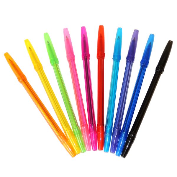 Kugelschreiber in bunten Farben 10er Set