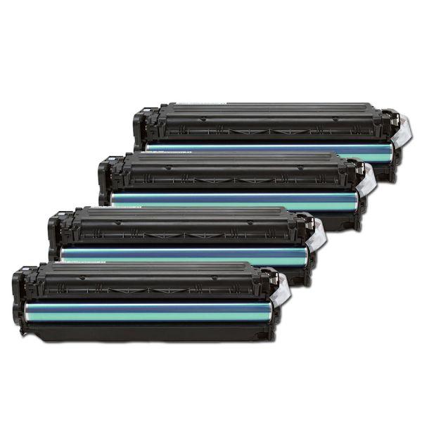 Sparset: 4 Toner für HP-Drucker, ersetzen CF380X, CF381A, CF382A, CF383A