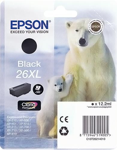 Originalpatrone Epson T262140, schwarz | EO-TP2621