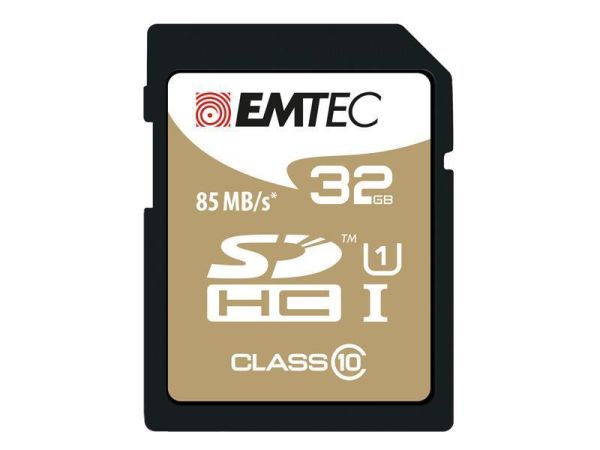 SDHC Card, Class 10, 32.0 GByte Emtec Elite Gold