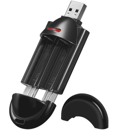 USB- Ladegerät für Mignon- und Micro- Zellen