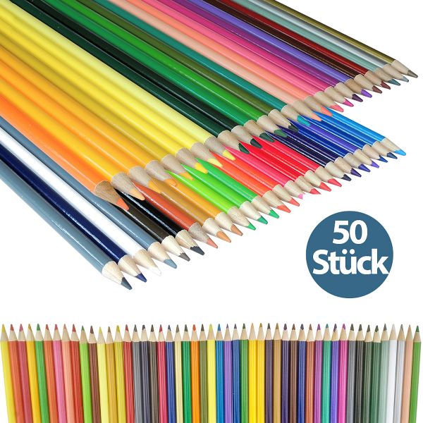 Buntstifte-Set, 50 Farben