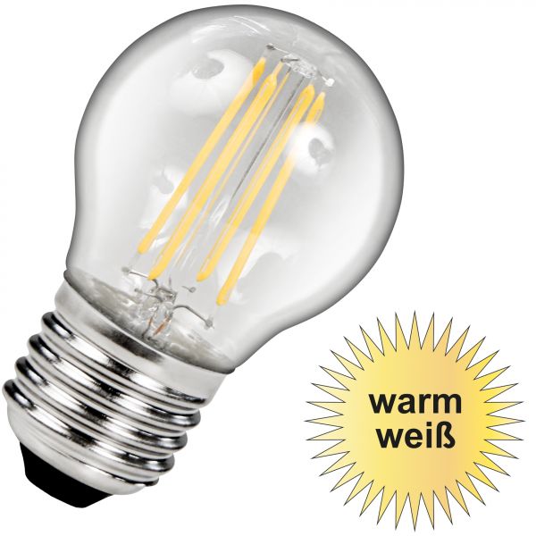 LED Birne E27, 4W, 470lm warmweiß Filament