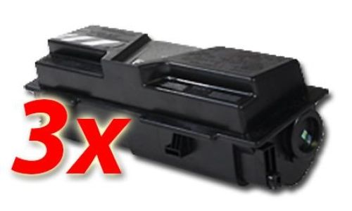 Toner-Set: 3 x schwarz, alternativ zu Kyocera TK-170
