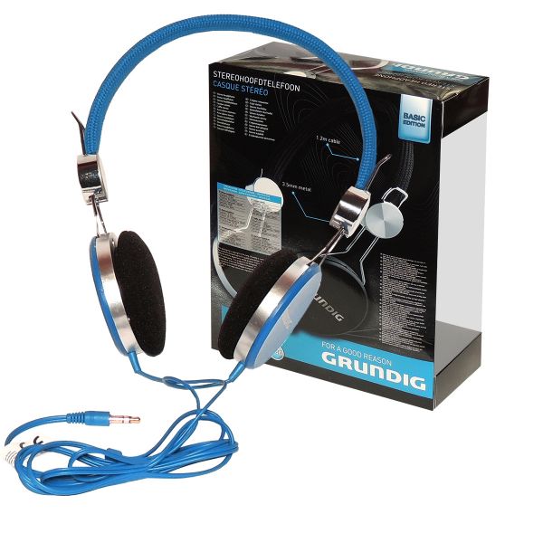 Grundig Stereo-Kopfhörer, Basic Edition, blue