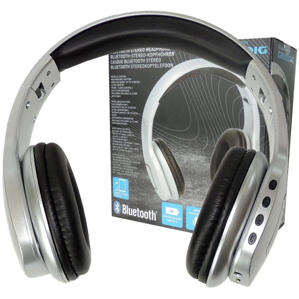 Grundig Bluetooth Stereo-Kopfhörer, silber