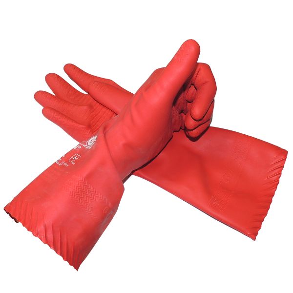 Spezial- Schutzhandschuhe aus Camapren, rot Größe S/7